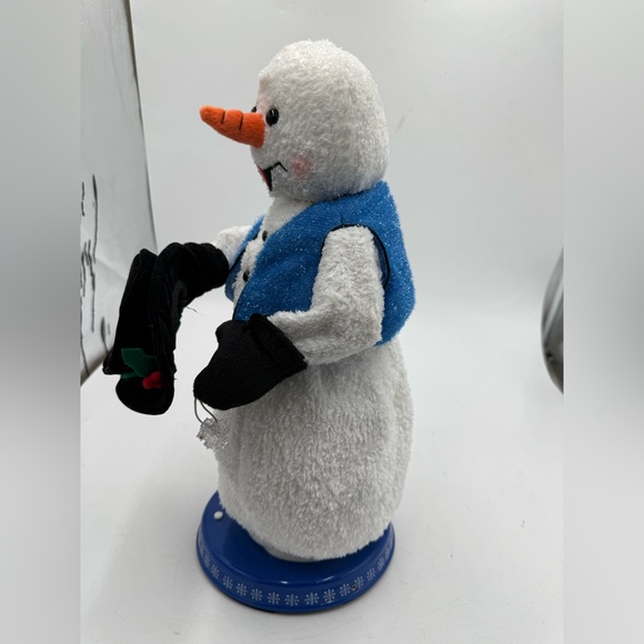 2002 Spinning Snowflake Animated Dancing / Singing Snowman by Gemmy Industries - Picture 7 of 9